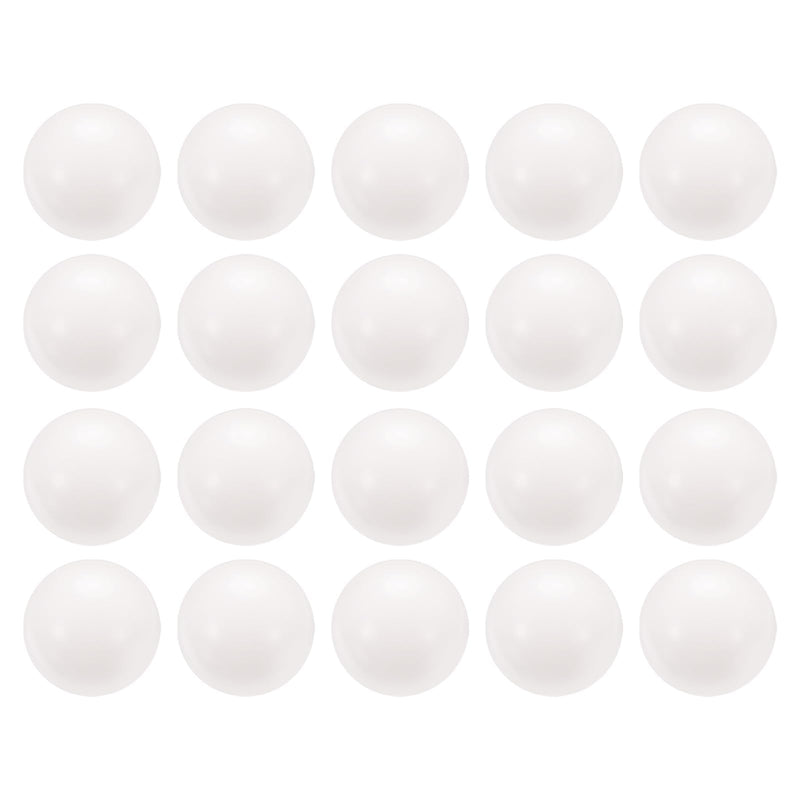 [Australia - AusPower] - uxcell 20pcs POM Bearing Balls 3/4" 19.05mm Solid Plastic Bearing Balls, Precision POM Balls 