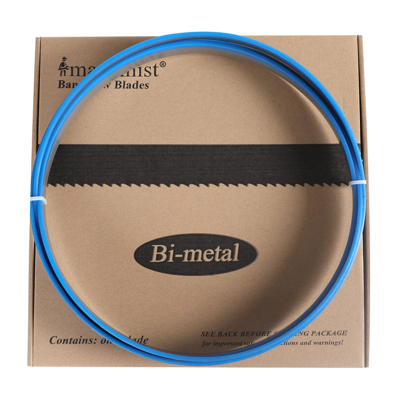 Imachinist S96121812 M42 96-1/2" X 1" X 8/12tpi Bi-Metal Bandsaw Blades for Cutting Soft Ferrous Metal, Steel, Iron, M42 Grade, Variable Teeth 8/12 TPI