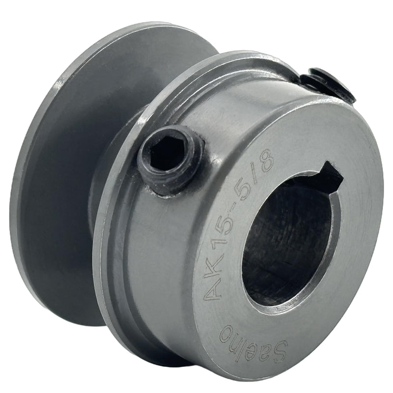 [Australia - AusPower] - AK15-5/8 Sheaves,v Belt Pulley 5/8 inch bore 1.55" OD,Motor Pulley Cast Iron for A 3L 4L V-Belts;AK1558 Pulley 