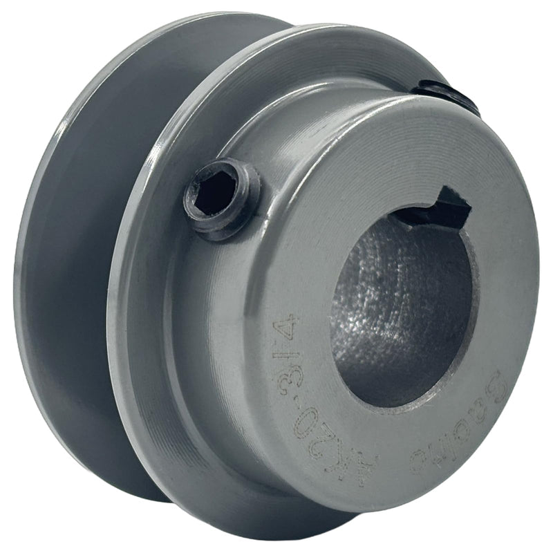 [Australia - AusPower] - AK20-3/4 Single Groove Fixed Bore V Belt Pulley 3/4 inch bore 2 inch Outside Dia V-Belt Sheave Cast Iron for A AX 3L 4L V-Belts 