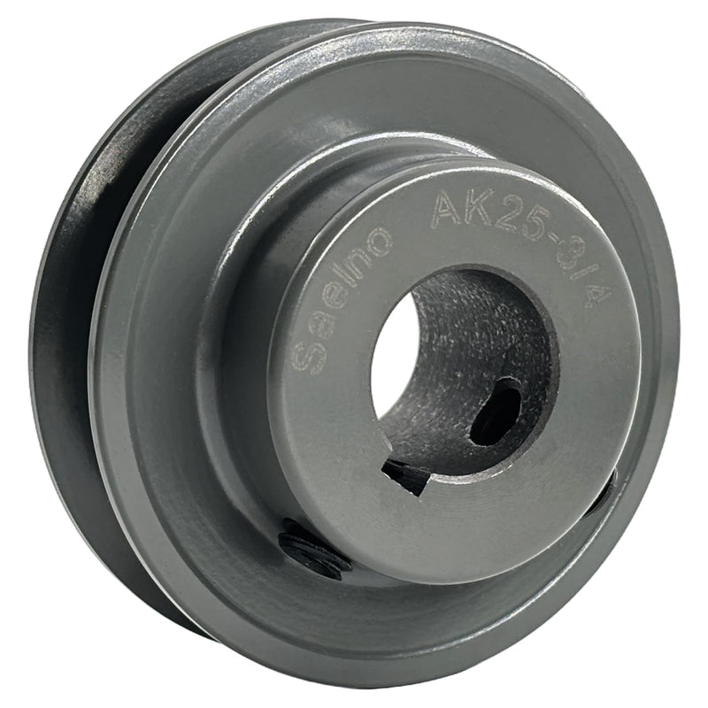 [Australia - AusPower] - AK25-3/4 Single Groove Fixed Bore V Belt Pulley,3/4 inch bore,2.5 inch Outside Dia,V-Belt Sheave Cast Iron for A AX 3L 4L V-Belts 