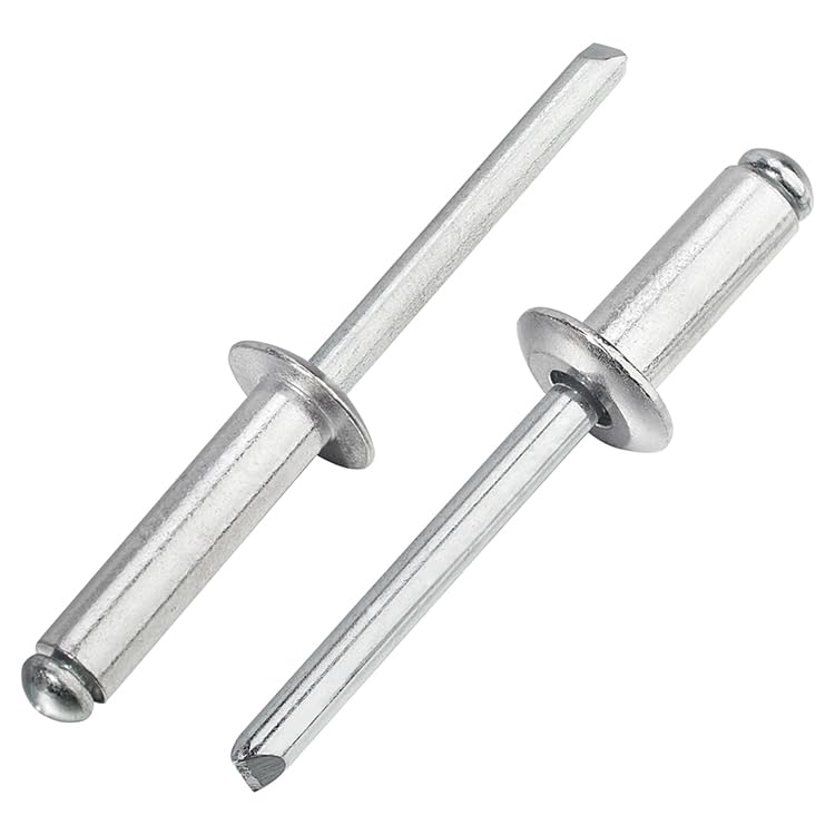 [Australia - AusPower] - Linkup 170pcs pack 4mm x 20mm Pop blind Rivets, 4mm x 20mm pop rivets,Aluminum Body Steel Mandrel Rivets (Sliver),Dome Head aluminum rivets 5/32'' x 0.78''(4mm x 20mm) Silver 