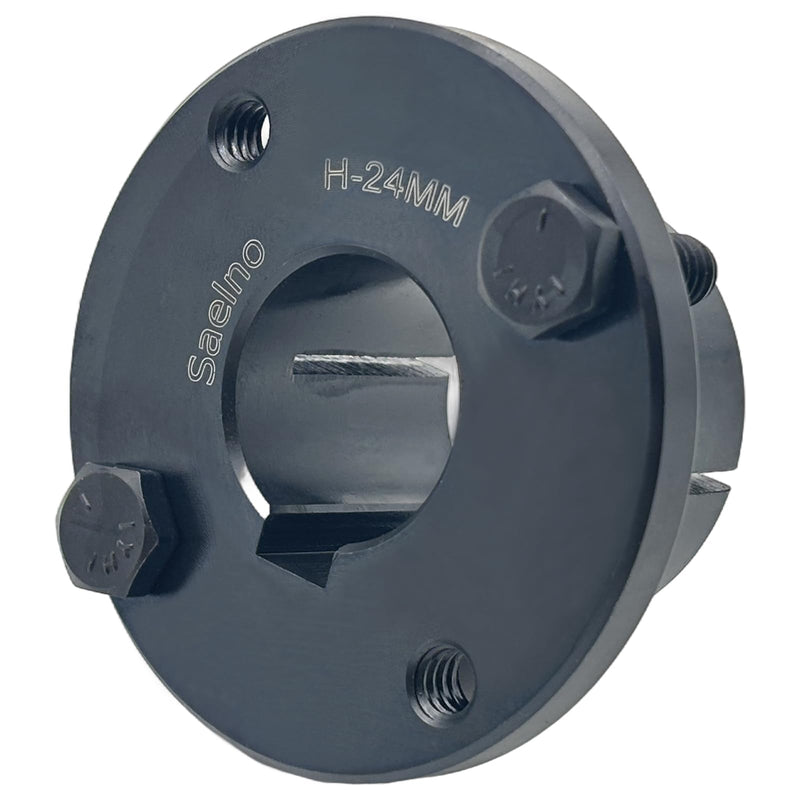 [Australia - AusPower] - H-24mm Split Taper Bushing 24 mm bore,H Style Fixed Bore,Carbon Steel Locking Bushings for Pulley/Sheaves 
