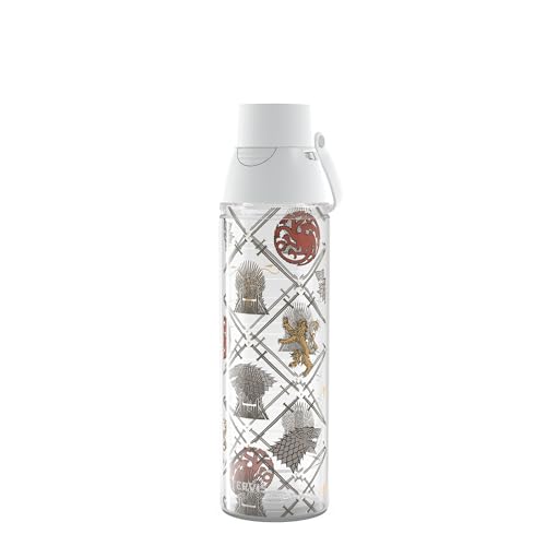 Tervis Venture Lite Game of Thrones - Heraldry Made in USA Double Walled Insulated Tumbler Travel Cup Keeps Drinks Cold & Hot, 24oz Water Bottle, Classic Clear Game of Thrones™ - Heraldry