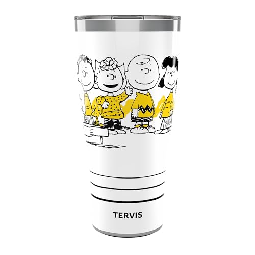 Tervis Traveler Peanuts - All Here Group Triple Insulated Tumbler Travel Cup Keeps Drinks Cold & Hot, 30oz, Stainless Steel Multicolor
