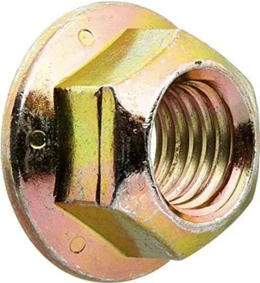[Australia - AusPower] - 1/2"-13 (25 Pack) Grade 8 Prevailing Torque Hex Flange Lock Nut, Coarse Thread, Yellow Zinc by Makers Bolt 1/2"-13 (25 pack) 