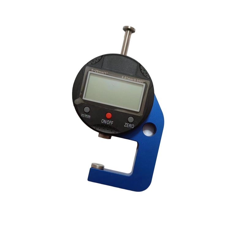 [Australia - AusPower] - Digital Micrometer Measuring Indicator Measuring Range 0.0005‘’/0.01mm 0-20mm Measuring Indicator, Digital Thickness Gauge for Leather, Paper, Sheet Metal and More. 