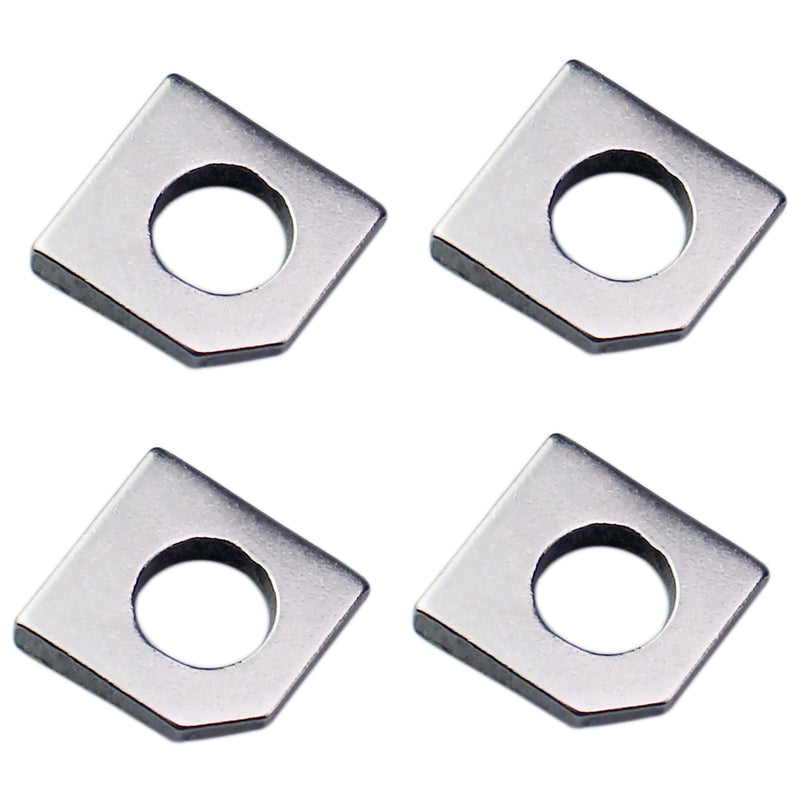 [Australia - AusPower] - 4PCS Heavy Duty Missing Angle Washer 304 Stainless Steel M8 Square Beveled Washers Suitable for Slot Section 