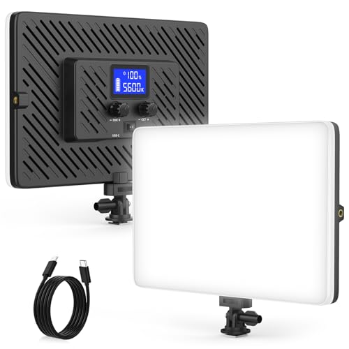 Unicucp 20W LED Video Photography Light Panel, Type C& Built-in 4000mAh