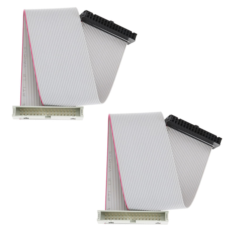 [Australia - AusPower] - 2Pcs 34 Pins IDC Extension Cable IDC Extension Jumper Connector Male to Female IDC Extension Cable 2.54mm Pitch Double Row Flat Ribbon Cable 