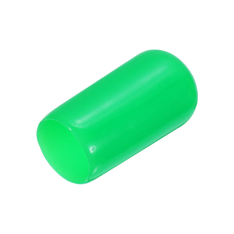 [Australia - AusPower] - uxcell 20pcs Rubber End Caps 9.5mm(3/8") ID Vinyl PVC Round Tube Bolt Cap Cover Screw Thread Protectors Green 