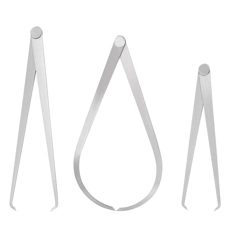 [Australia - AusPower] - HARFINGTON Firm Joint Inside Outside Caliper Set 8 10 12 Inch 410 Stainless Steel Firm Friction Joint for External Internal Measurements 