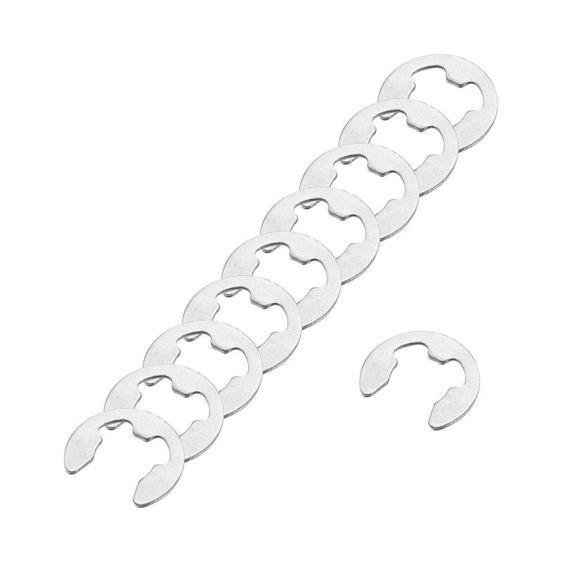 [Australia - AusPower] - uxcell 50 Pcs External Retaining Rings, 12mm 304 Stainless Steel E-Clip External Circlip Snap Rings Round Wire Snap Rings for Valves Electrical Appliances 