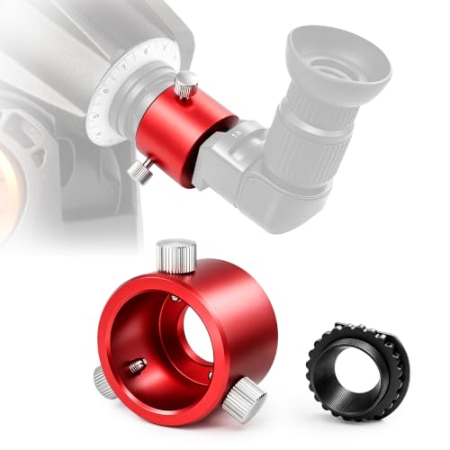 Astromania Polar Scope Adapter Metal Red for Right Angle Viewfinder With Polar Scope Metal Adapter