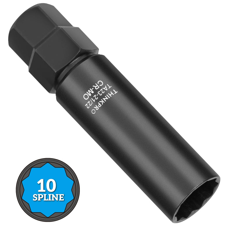 [Australia - AusPower] - 10 Spline Lug Nut Key Replacement for TA23-21/22, Compatible with Bimecc 10-Spline Lug Nuts and Lug Bolts,10 Point Spline Lug Nut Key,Passenger 21MM and 22MM Hex Drive, CR-MO 