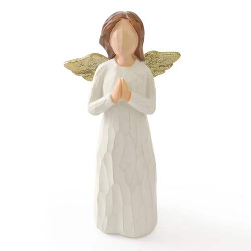 Praying Angel Figurine Christian Baptism Gifts for Girls Women Pray-1