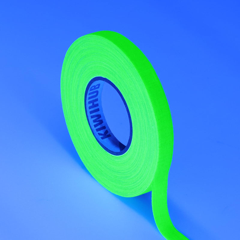 [Australia - AusPower] - Neon Gaffer Cloth Tape, UV Blacklight Glow in The Dark Party Supplies, UV Reactive Gaffers Tape for Neon Party Decorations, 2/5 inch x 66 Feet - Fluorescent Green 