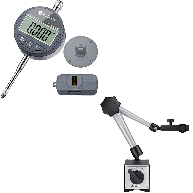 [Australia - AusPower] - Neoteck 1''/25.4mm Digital Indicator+ 176lbs/80KG Magnetic Base 