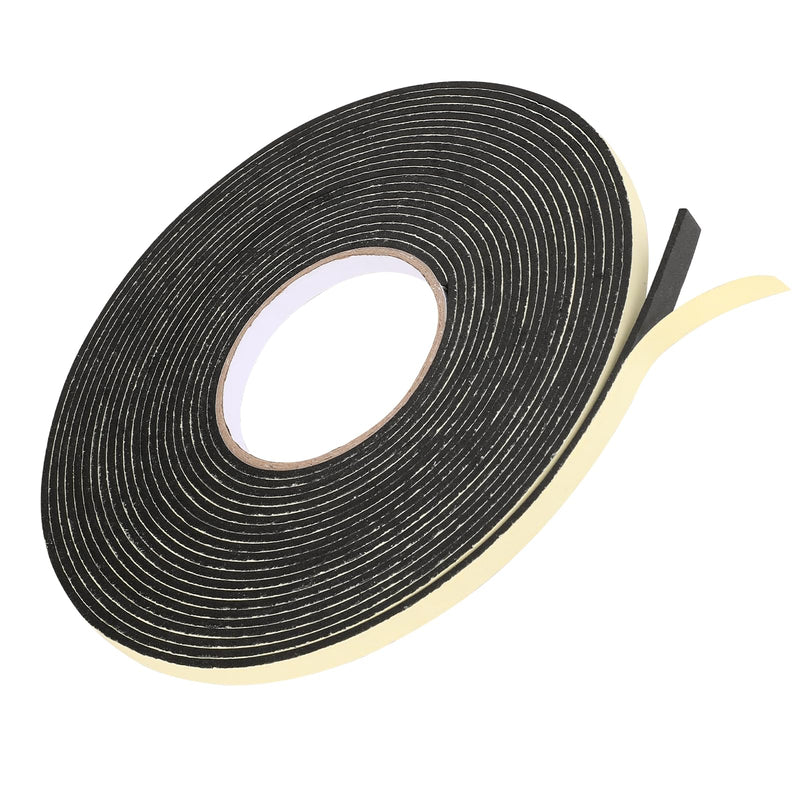 [Australia - AusPower] - Car Speaker Sealing Tape, 50Ft Speaker Foam Grip Tape Soundproofing Waterproofing Gasket Tape Automotive Insulation Foam Gasket Tape 2mm Thick 10mm Width 
