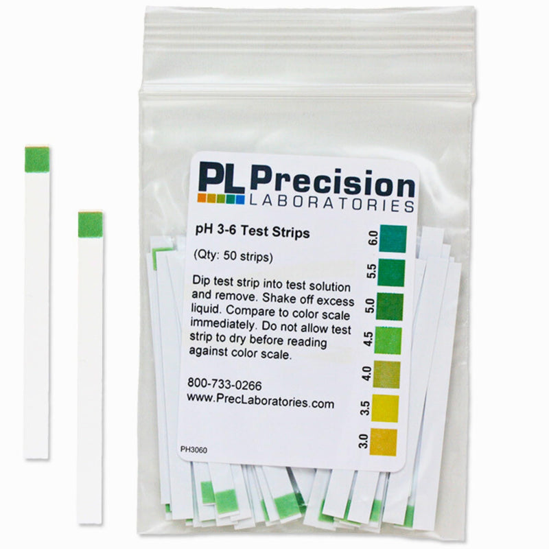 [Australia - AusPower] - Eisco Labs - Precision pH Test Strips - Narrow Range 3-6 pH, Quick and Accurate Testing in 0.5 pH Increments, Ideal for Mildly Acidic to Neutral Substances Such as or Sushi Rice, Salsa, & Kefir 