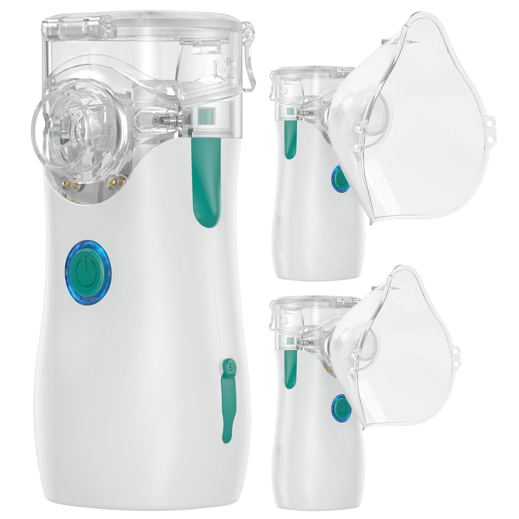 Ultra-Portable Nebulizer Machine, Efficient Mist Inhaler for Adults & Kids, Portable Nebuliser, Perfect for Travel and Home Use.Hailie white