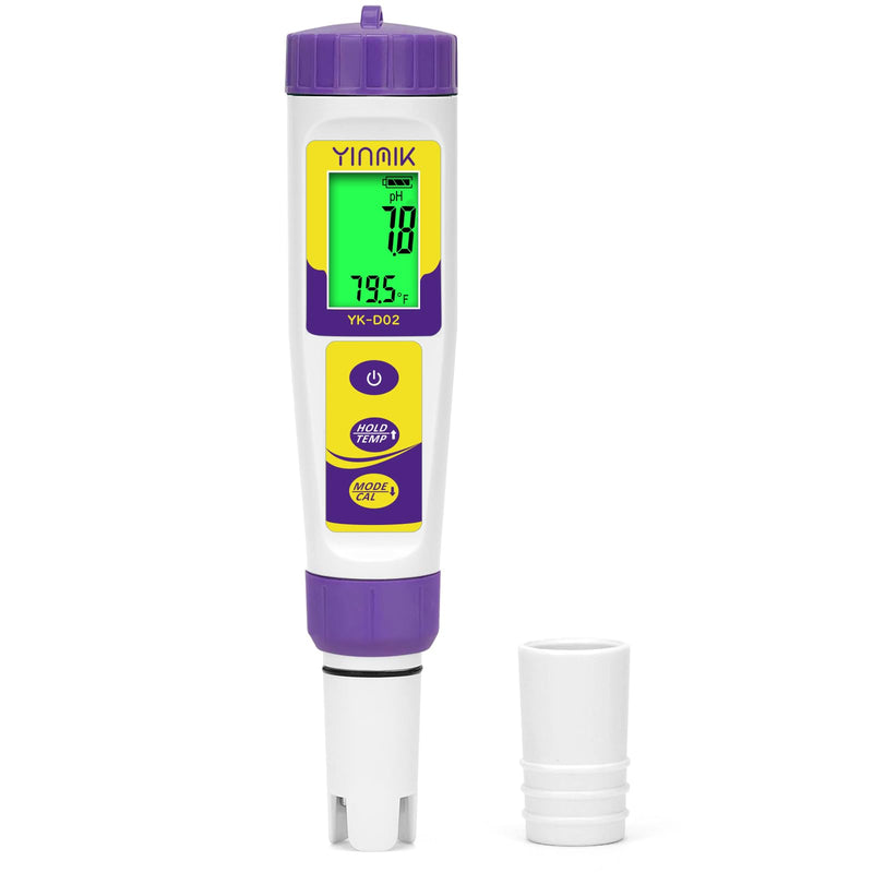 [Australia - AusPower] - Hydrogen Water Tester, ORP Meter, TDS pH Meter for Drinking Water, YINMIK 6 in 1 pH TDS H2 EC ORP Temp Water Quality Meter, Digital pH PPM EC Monitor 