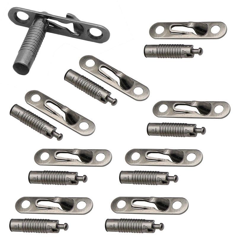 [Australia - AusPower] - 8 Sets Cam Fittings with Dowel and Pre-Inserted Nut for Cabinet Furniture 3 in 1 Furniture Connecting Fittings for Cabinet Drawer Connecting 