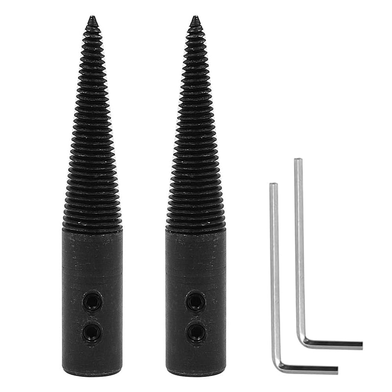 Threaded Conical Spindle Adapter for Double Grinding Machine Polishing Wheel Right Left with Wrench 8mm Pickup Hole