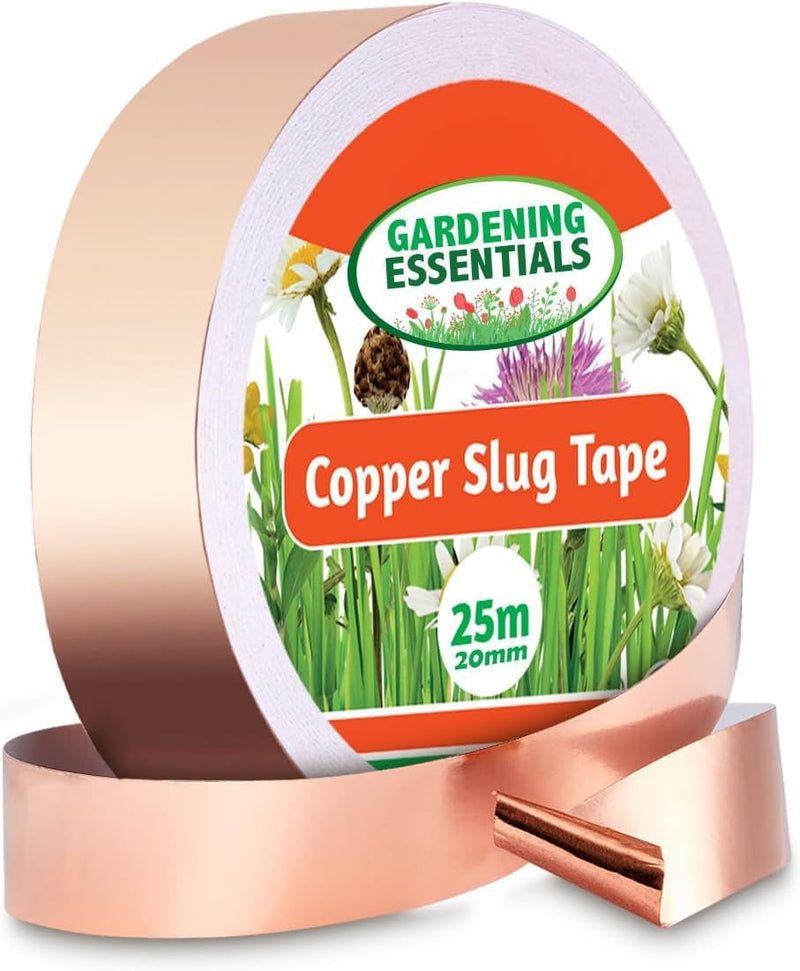 [Australia - AusPower] - Copper Tape(4/5inchX82FT) | Copper Tape Slug Repellent | Humane Slug & Snail Control | Slug Tape Copper Repellent | Snail Repellent | Slug Detterent | Slug Copper Tape for Slugs | Copper Tape Slugs 