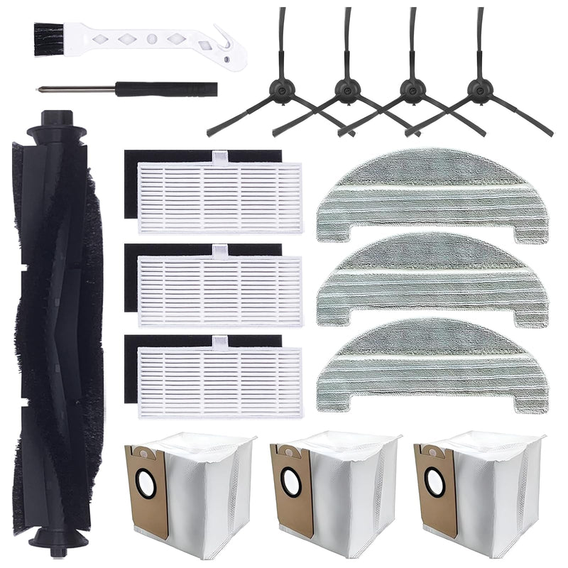 [Australia - AusPower] - iHRV6-BLK Accessories Kit Replacement for iHome AutoVac Nova Self Empty iHRV6-BLK/Ultenic T10 Elite Robot Vacuum Cleaner, 16 Pack 