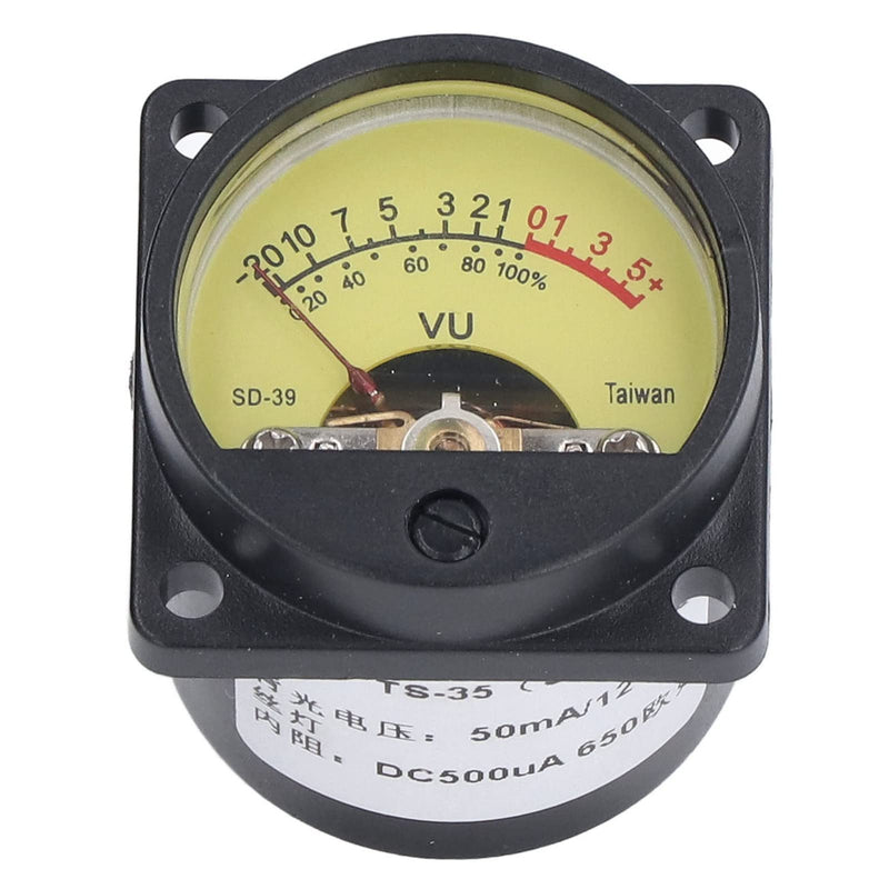 [Australia - AusPower] - VU Meter, VU Meter Vibration Static Proof Amplifier Volume Level Meter With Backlight VU Panel Meter Plastic Iron VU Meter, Sound and Noise Meters 