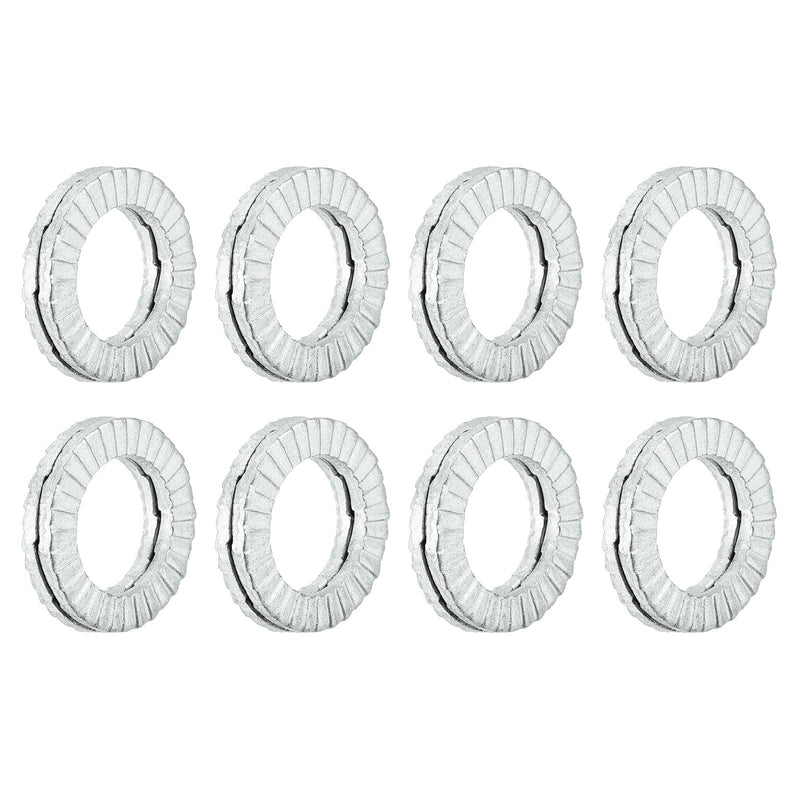 Uxcell Wedge Locking Washers for M8 Bolts, 50pcs Manganese Steel Vibration Resistant Safety Washers 50