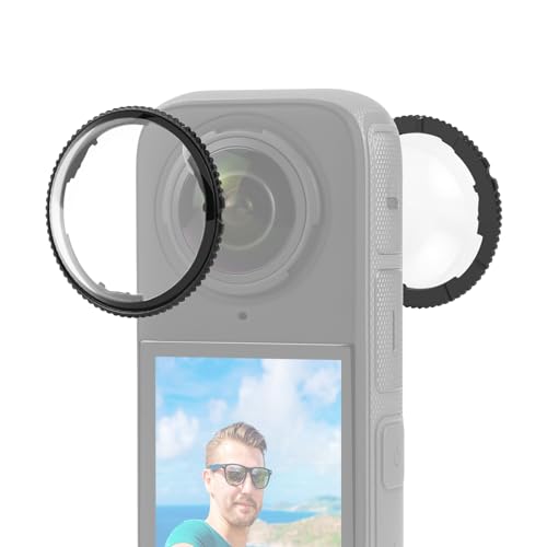 PULUZ Premium Lens Guard for Insta360 X4, Glass Lens Protector Removable Protective Lens Cover Action camera Accessories For Insta360 X4 Removable