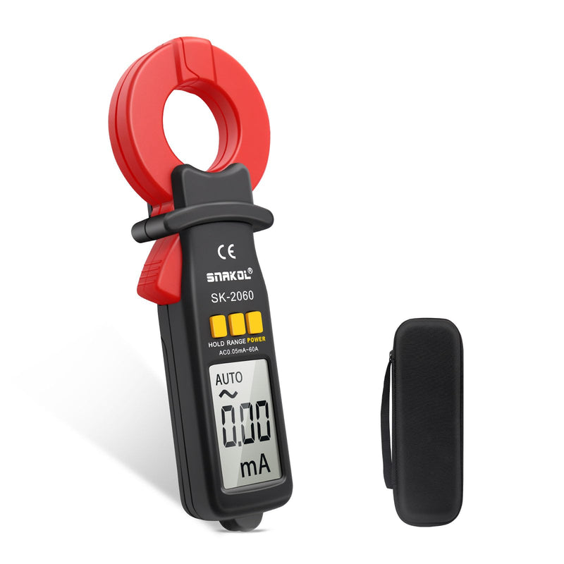 [Australia - AusPower] - Digital AC Leakage Clamp Meter 0.01mA Resolution ACA MAX 60A 1999 Counts Auto Range Data Hold Ammeter Clampmeter Amperimetro Amperemetre Professional Micro Current Tester 