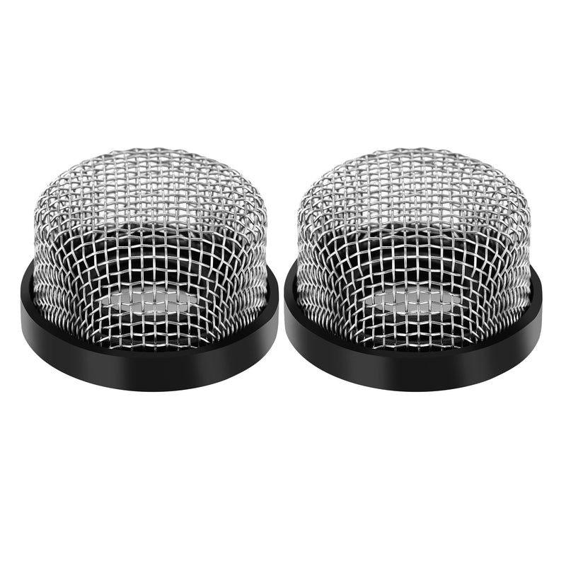 [Australia - AusPower] - 2 Pack Stainless Steel Mesh Strainer, 3/4"-14 Aerator Screen, Compatible with Livewell Pump, Industrial Plumbing Inline, Garden Washers, and Baitwell, Enhancing Filtering and Aeration 2 
