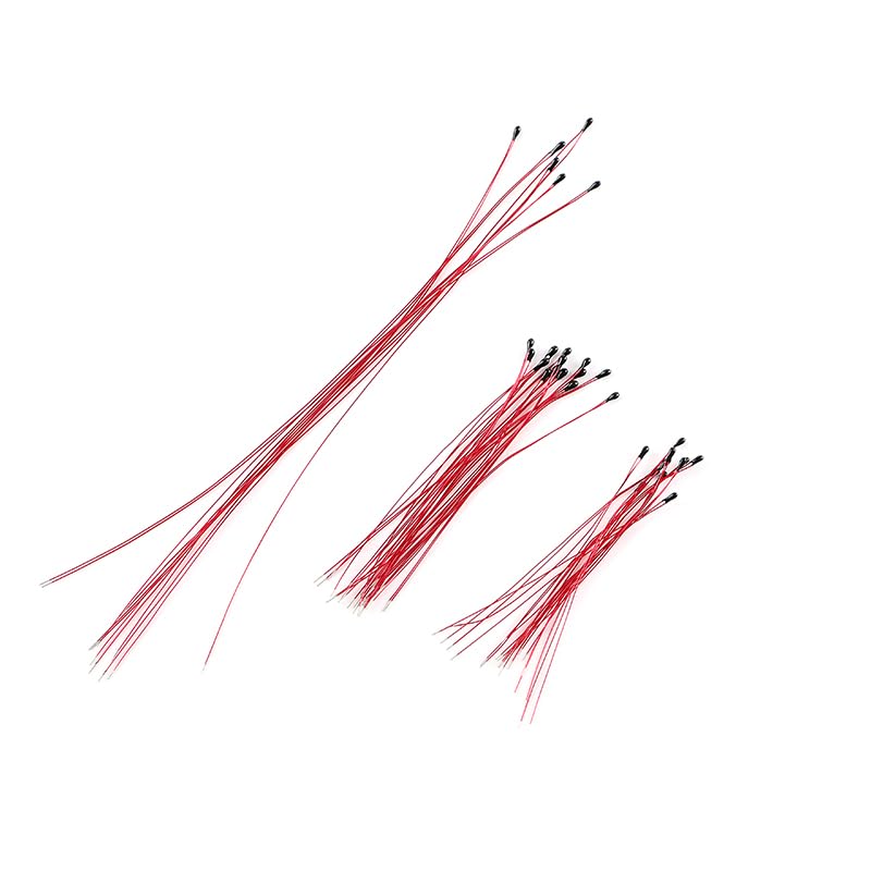 [Australia - AusPower] - 10Pcs NTC Thermistor MF52B 10K 3950 1% Wire Length 60mm, enameled Wire thermistor 10K Ohm Resistance Value Temperature Sensor for Household appliances 