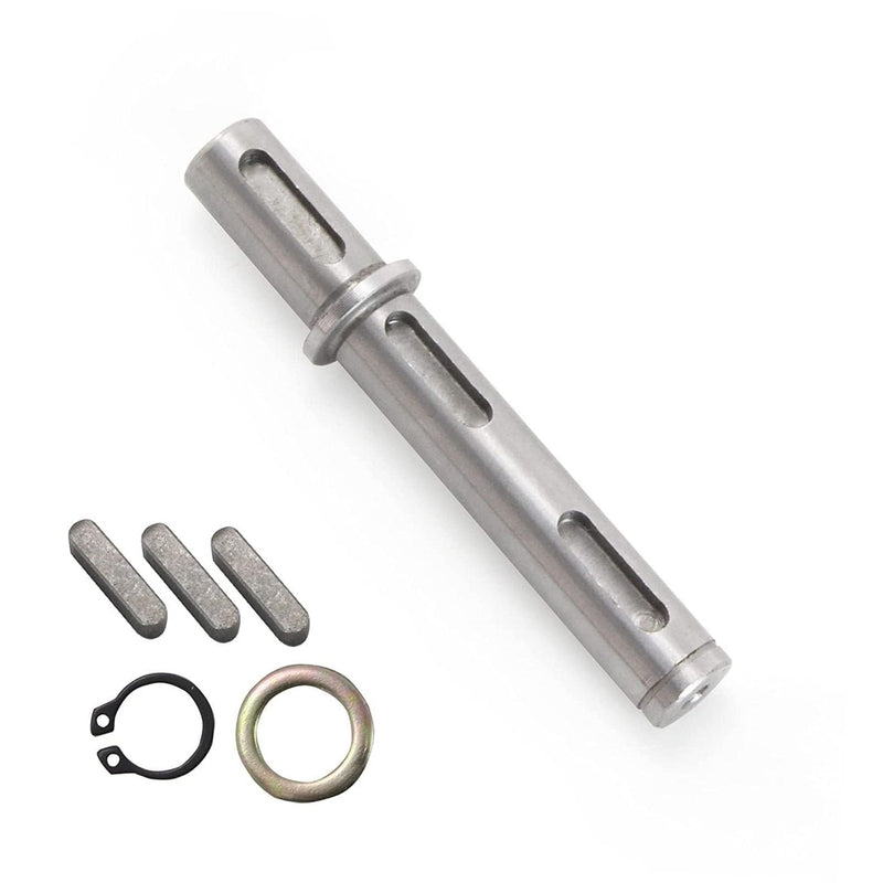 [Australia - AusPower] - Output Shaft,Diameter 14mm Output Shaft 0.55", 130mm Length fit for Worm Reducer Gearbox NMRV030 RV030 Nema23 Stepper Motor with Gaskets S Ring Corner pin (Single Output Shaft) Single Output Shaft 