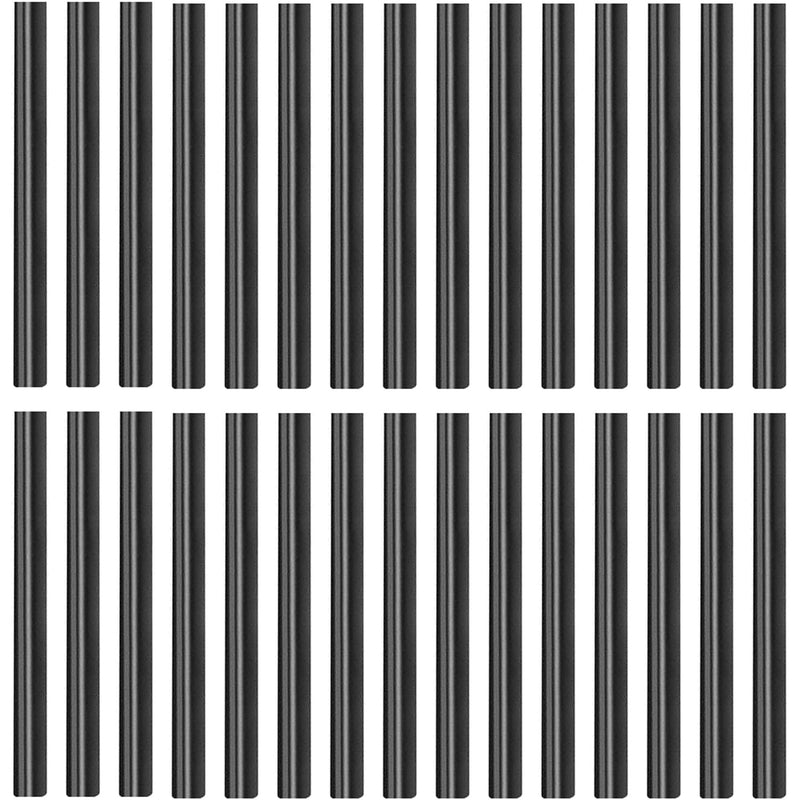 [Australia - AusPower] - 30 Pack Mini Size Hot Glue Sticks, Hot Glue Gun Bulk Sticks,Length 100mm / 4", Diameter 7mm / 0.27"/ 0.28 Inch for Kids and Adults DIY Craft, Repairing, Decoration,Black 0.7cm x 10cm Black 