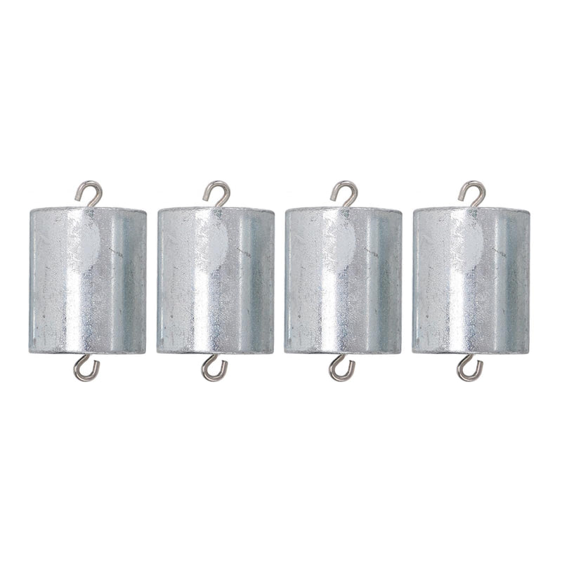 4 Pieces 200G Weights with Hooks, Chrome Plated Steel Calibration Weight Set for Teaching Experiments at School at Home