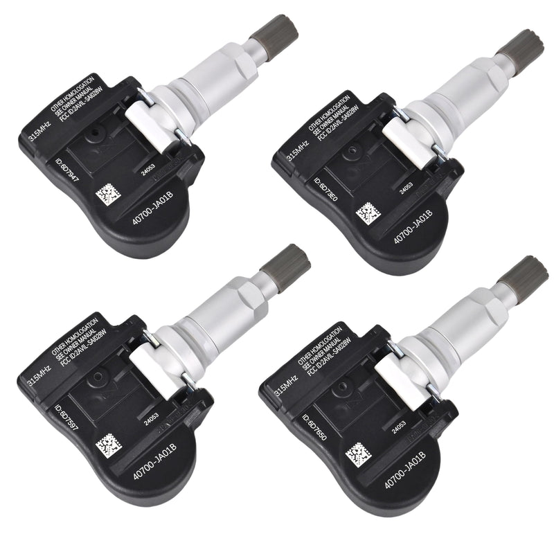 [Australia - AusPower] - TPMS Tire Pressure Sensors 315MHz Compatible with Nissan 2006-2012 Altima 2008-2015 Armada & Infiniti FX Series G Series Replaces# 40700JA00C 40700JA01B (4 PCS) 