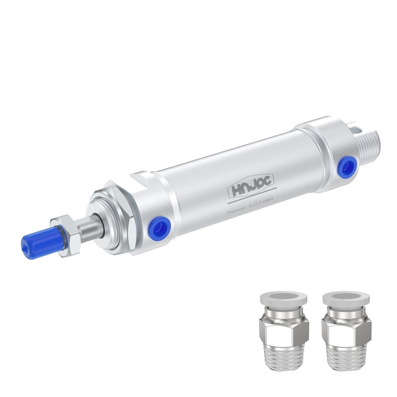 [Australia - AusPower] - MAL Mini Cylinder 25mm Bore 50mm（2 inch） Stoke Aluminum Alloy Round Small Double Acting air Cylinder MAL25x50 50mm Stroke 