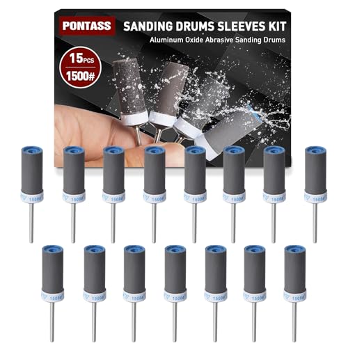 Sanding Drum Sanding Sticks Fit Dremel Rotary Tool,15PCS 1500 Grit
