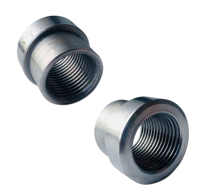 [Australia - AusPower] - Steel 1/2" NPT Weld On Stepped Bung Female Nut Threaded Weldable .5 in. NPT for Automotive, Industrial, Plumbing, Barbecue Themometer Installation Kit Oil Pan Racing (2) 2 