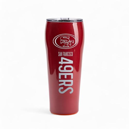 The Memory Company Officially Licensed 24oz Smart Grip Tumbler, San Francisco 49ers