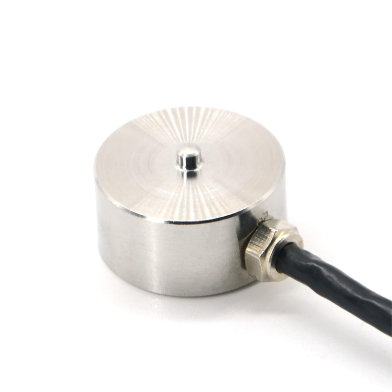 Micro Load Cell,Button Type Scale Weigh Force Pressure Sensor,Diameter Φ20 Mm 12mm Cable with 3m Cable (0-5KG) 0-5KG