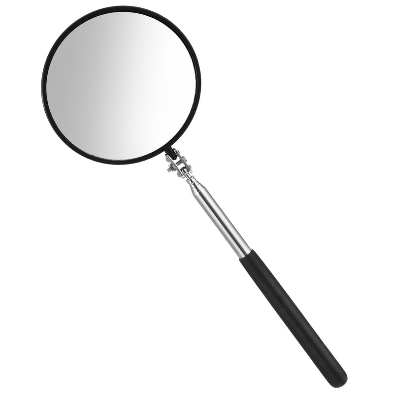 [Australia - AusPower] - Telescoping Inspection Mirror, 360 Rotation Flexible Inspection Mirror Circular Inspection Mirror with Retractable Handle Round Inspection Mirrors for Checking Vehicle Condition(Dia-4 Inch) Dia-4 Inch 