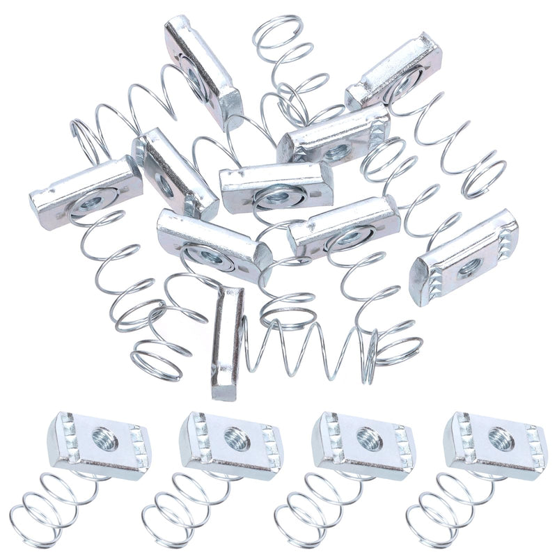 [Australia - AusPower] - Tanstic 10Pcs 5/16”-8 Strut Channel Nuts Strut Channel Spring Nut Spring Nuts for Use with Strut Channel 5/16"-18 
