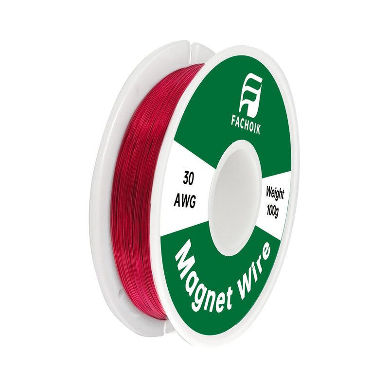 [Australia - AusPower] - 30 AWG-100g Magnet Wire - Enameled Wire - Enameled Magnet Winding Wire Used for Transformers Inductors (100g, 30AWG) (1, 30AWG) 1 