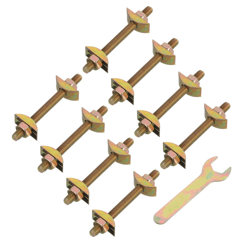 [Australia - AusPower] - uxcell 5/16" x 3.5" CounterTop Connector, 8 Set Table Fastener Furniture Connecting Kit Used to Connect Table Top Bed Butcher Block CounterTops 