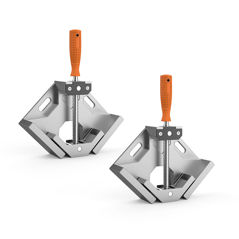 [Australia - AusPower] - Corner Clamp, 2pcs 90 Degree Right Angle Clamp with Adjustable Aluminum Alloy Swing Jaw, Single Handle Clamps for Woodworking Tools Photo Framing, Present for Men Dad 11.1 Inch Small 11inch-2pack 
